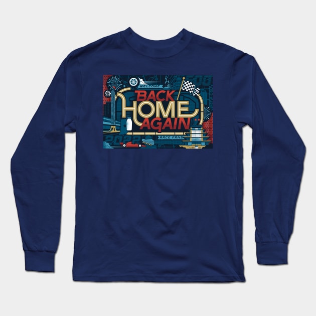 Back Home Again Long Sleeve T-Shirt by Lucie Rice Illustration and Design, LLC